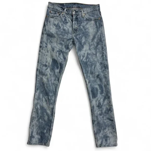 Levi's 511 blue acid wash denim jeans men’s size W30xL32 - Picture 1 of 7